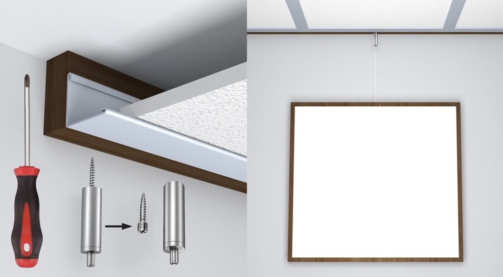 GeckoTeq Systeemplafondhanger met draad en haak